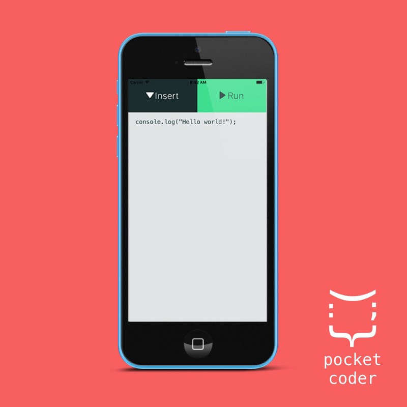 Pocket Coder — coding JavaScript on the go