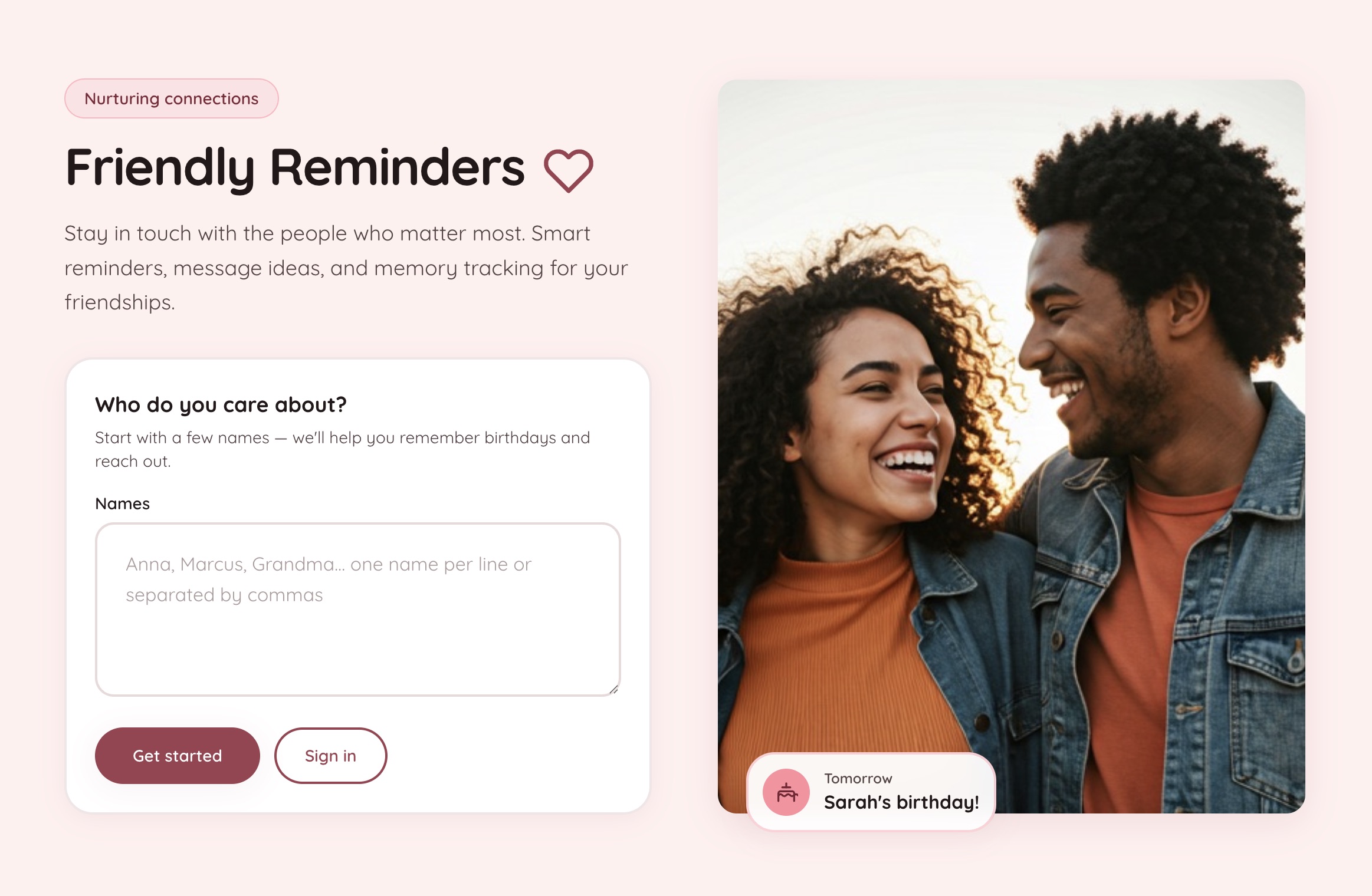 Friendly Reminders: Stay in Touch with the People Who Matter Most
