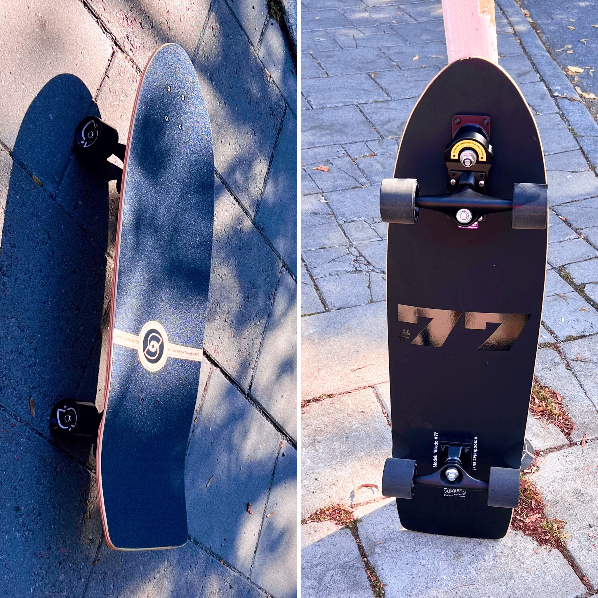 New surfskate: SmoothStar 34″ Filipe Toledo #77