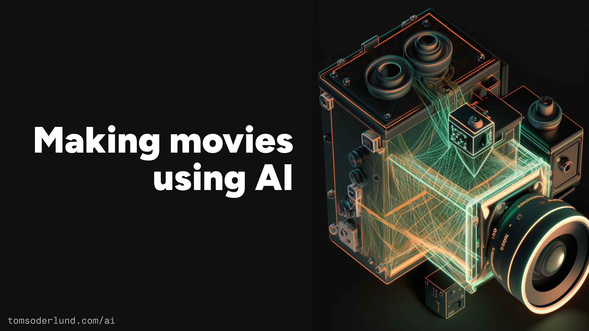 Making movies using AI
