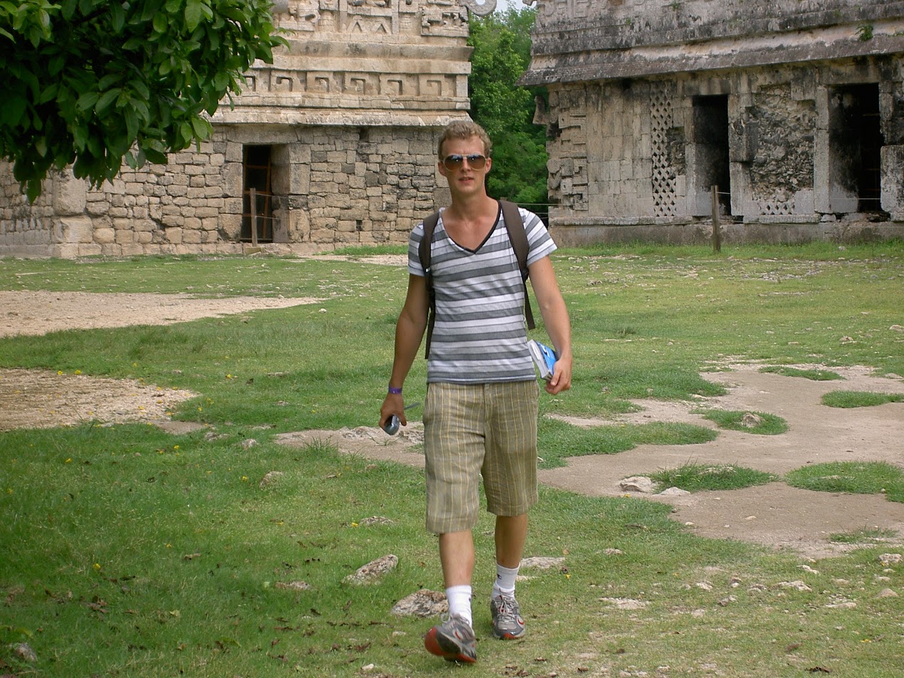 Tom on Yucatan, Mexico, in 2008