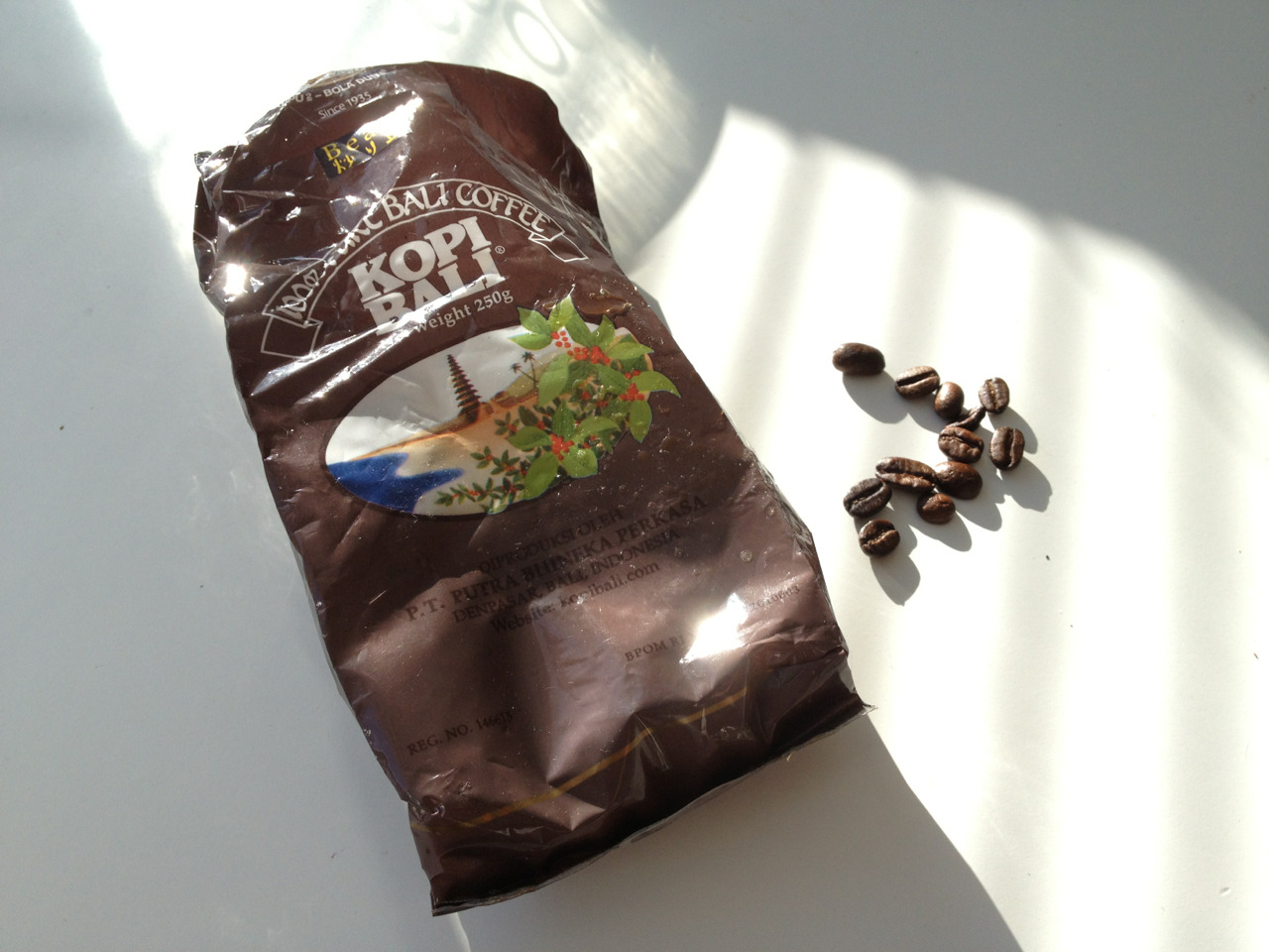 Coffee beans from Bali
