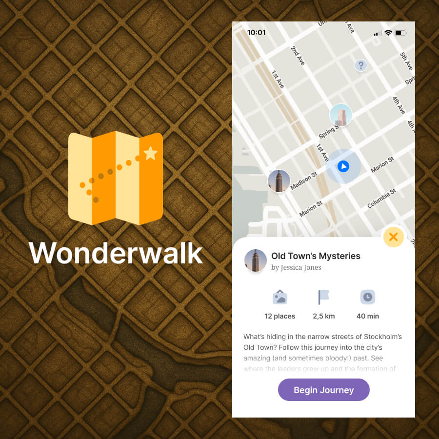 Wonderwalk: a new kind of city guide app